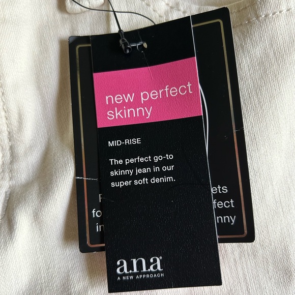 A.N.A Mid Rise Skinny Leg Jeans - Size 10 - Picture 2 of 4